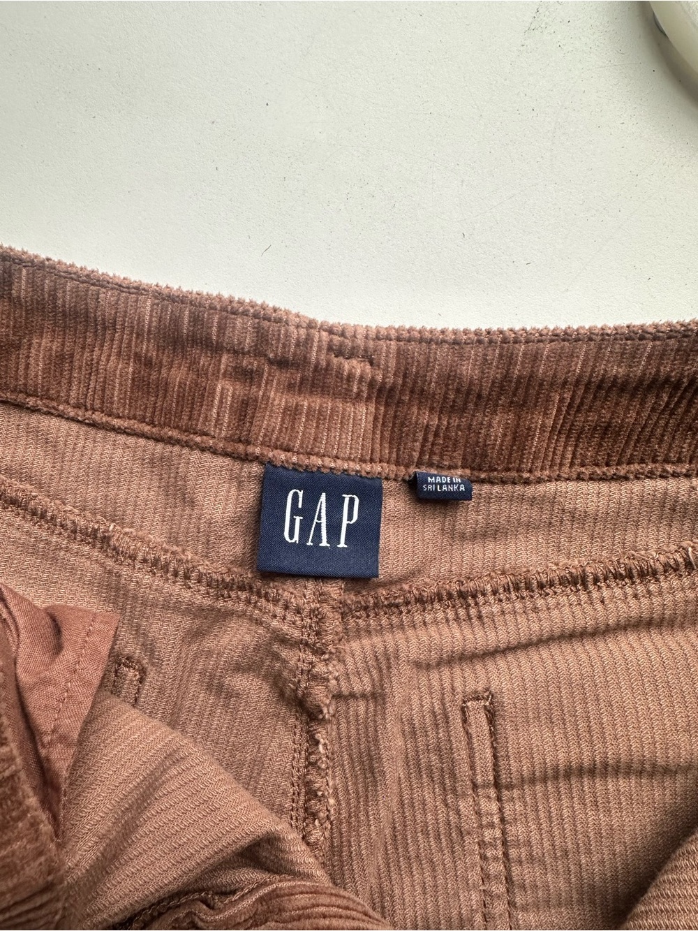 NWOT gap Brown Corduroy Wide-Leg Pants - Picture 2 of 5